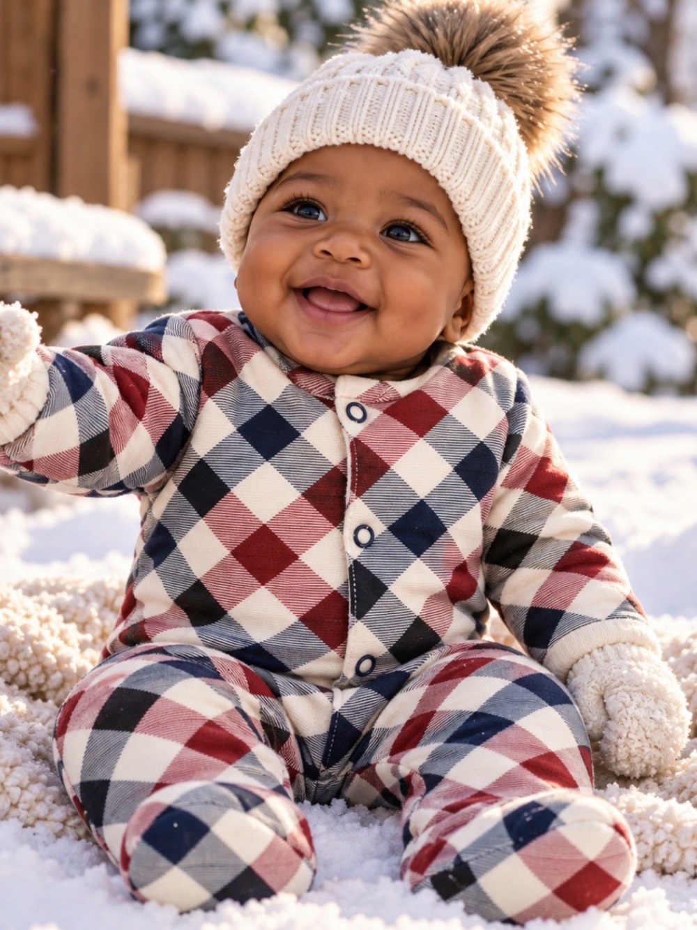 SnoPea NWT plaid coverall